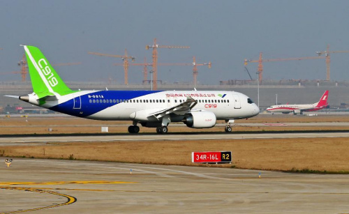 C919整體外觀。圖片來源：新華網(wǎng)